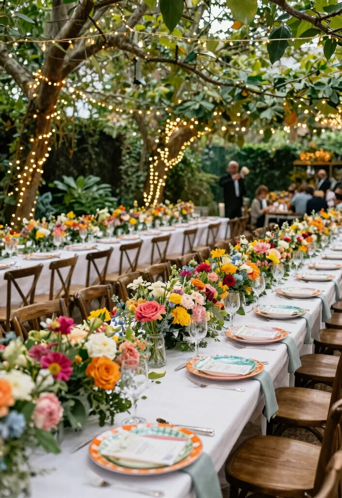 15 Charming Rustic Reception Themes That Will Transform Your Wedding - 7. Garden Party 1