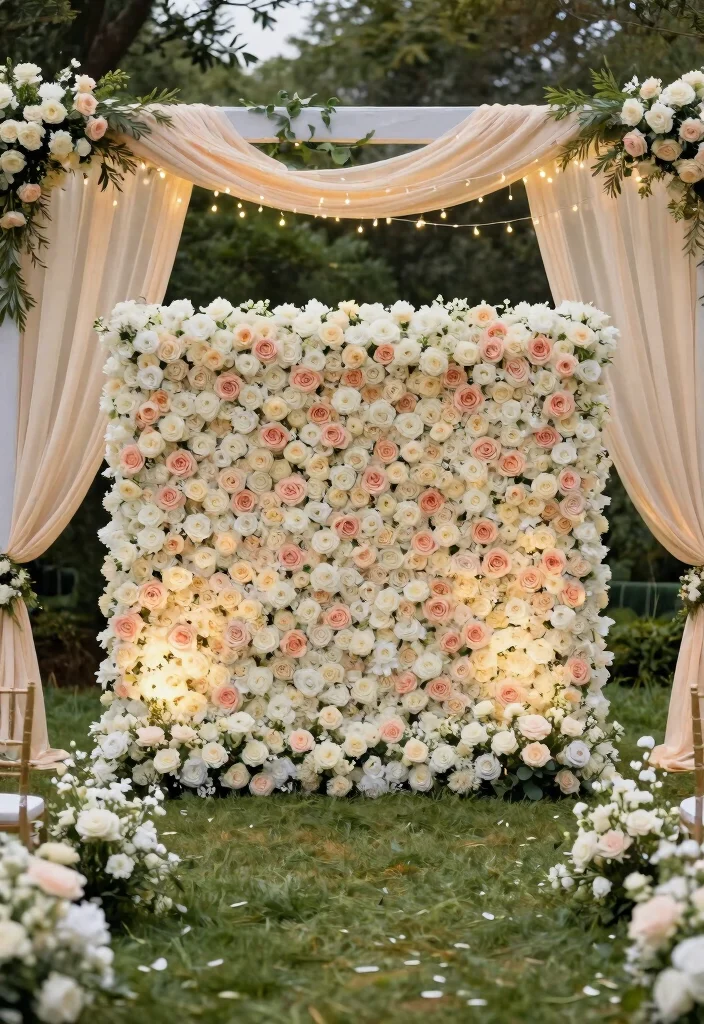 15 Elegant Wedding Decor Ideas That Will Inspire Your Big Day! - 11. Statement Backdrops 1
