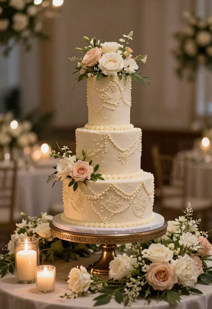 15 Elegant Wedding Decor Ideas That Will Inspire Your Big Day! - 14. Artistic Cake Displays 1
