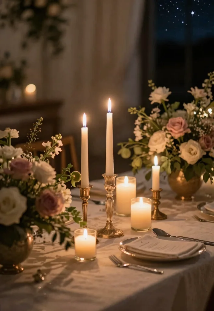 15 Elegant Wedding Decor Ideas That Will Inspire Your Big Day! - 3. Romantic Candle Displays 1