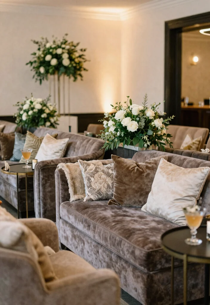 15 Elegant Wedding Decor Ideas That Will Inspire Your Big Day! - 7. Chic Lounge Areas 1