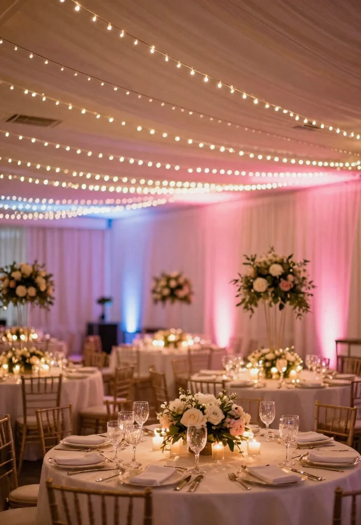 15 Elegant Wedding Decor Ideas That Will Inspire Your Big Day! - 9. Colorful Accent Lighting 1