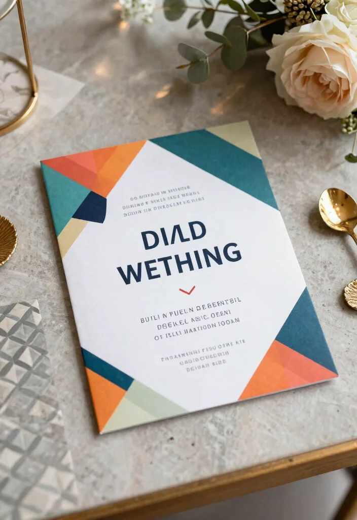17 Custom Elegant Wedding Invitations That Perfectly Match Your Wedding Theme! - 11. Playful Patterns: Geometric Invitations 1