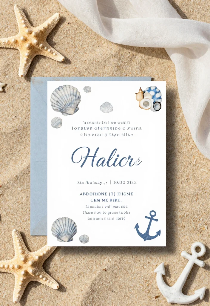 17 Custom Elegant Wedding Invitations That Perfectly Match Your Wedding Theme! - 14. Under the Sea: Nautical Invitations 1