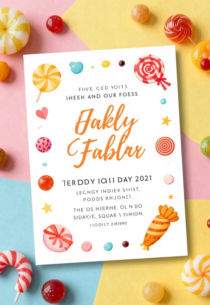 17 Custom Elegant Wedding Invitations That Perfectly Match Your Wedding Theme! - 15. Sweet Surprise: Candy-Themed Invitations 1