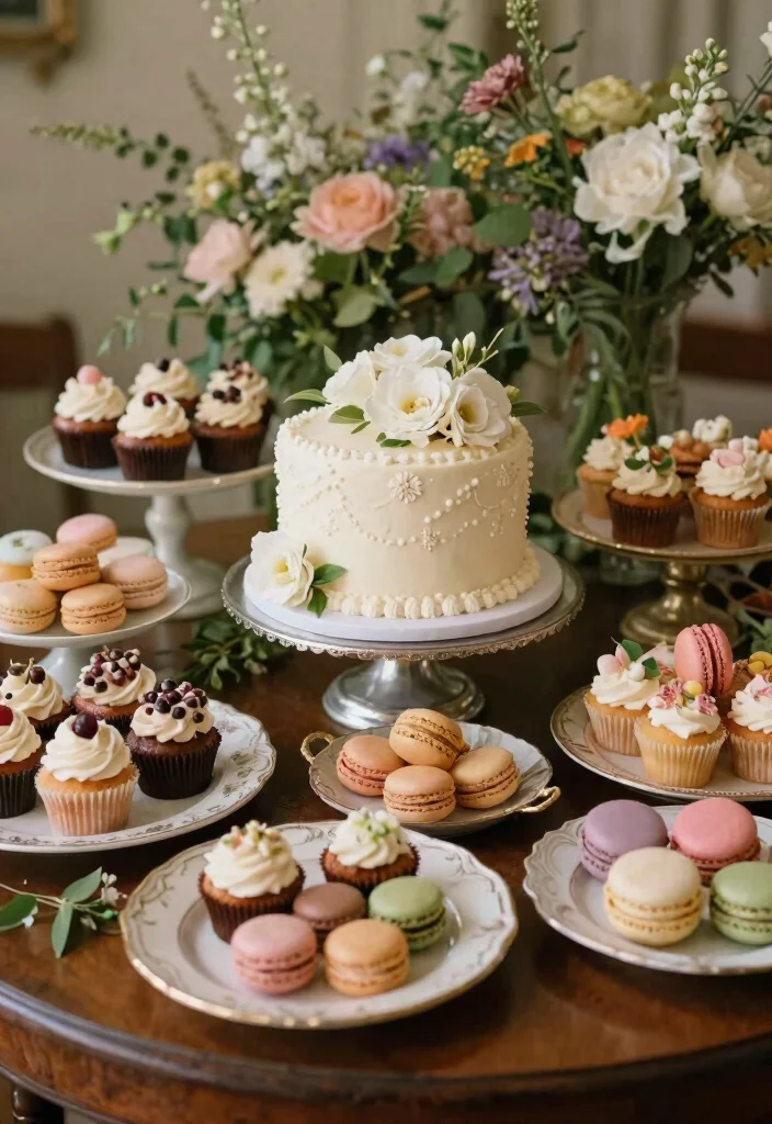 17 Vintage Decor Ideas for Your Dream Wedding Theme (Don't Miss #5!) - 5. The Perfect Vintage Dessert Table 1