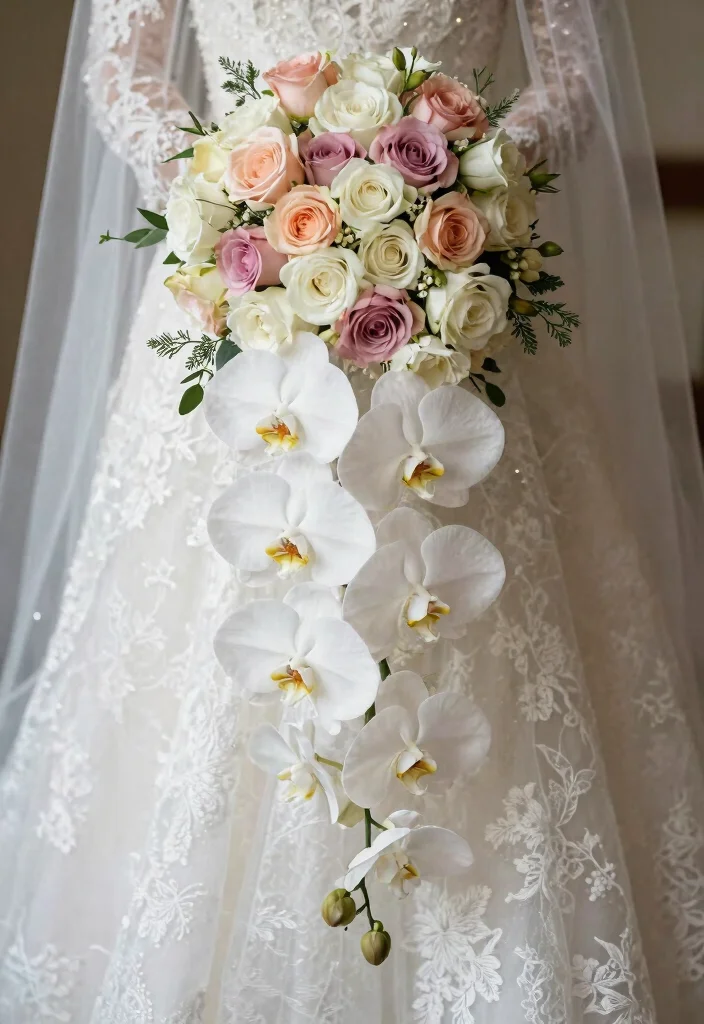 18 Stunning Bridal Flowers That Will Make Your Heart Skip a Beat (Check Out #3!) - 10. Romantic Cascading Bouquets 1