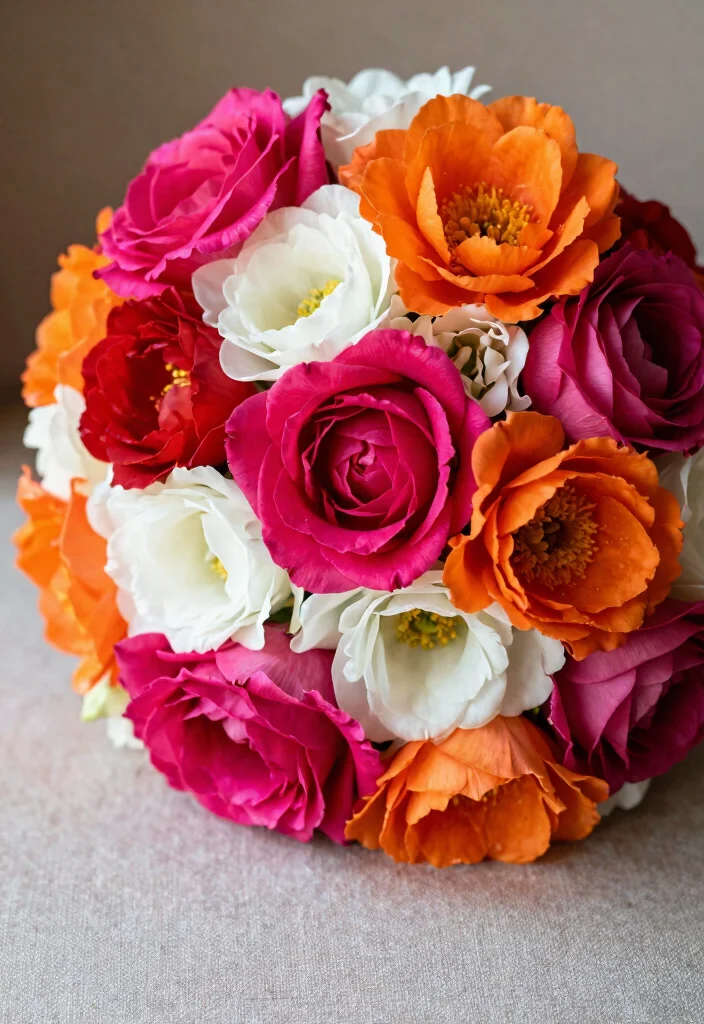 18 Stunning Bridal Flowers That Will Make Your Heart Skip a Beat (Check Out #3!) - 13. Playful Color Blocking 1