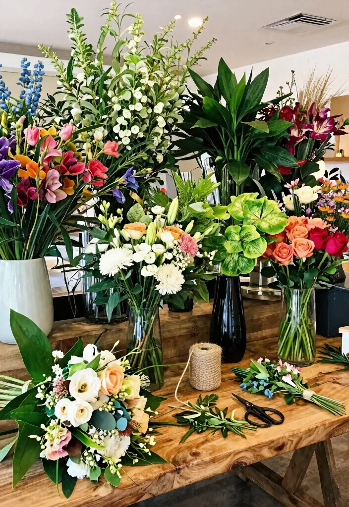 18 Stunning Bridal Flowers That Will Make Your Heart Skip a Beat (Check Out #3!) - 18. Customizable Flower Bar 1