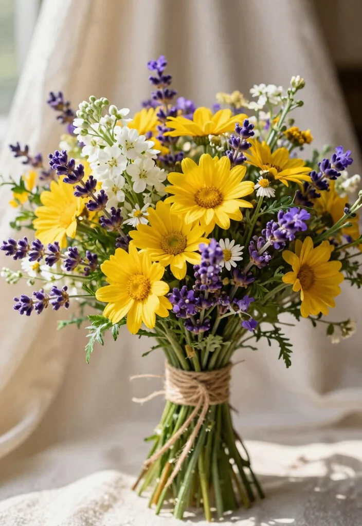 18 Stunning Bridal Flowers That Will Make Your Heart Skip a Beat (Check Out #3!) - 2. Whimsical Wildflower Wonders 1