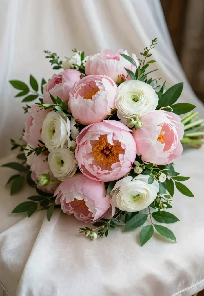 18 Stunning Bridal Flowers That Will Make Your Heart Skip a Beat (Check Out #3!) - 4. Vintage Charm with Peonies 1