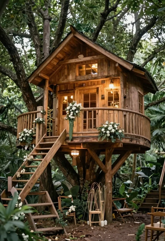 21 Charming Wedding Venue Ideas That Will Make Your Heart Skip a Beat! - 14. Treehouse Venue 1