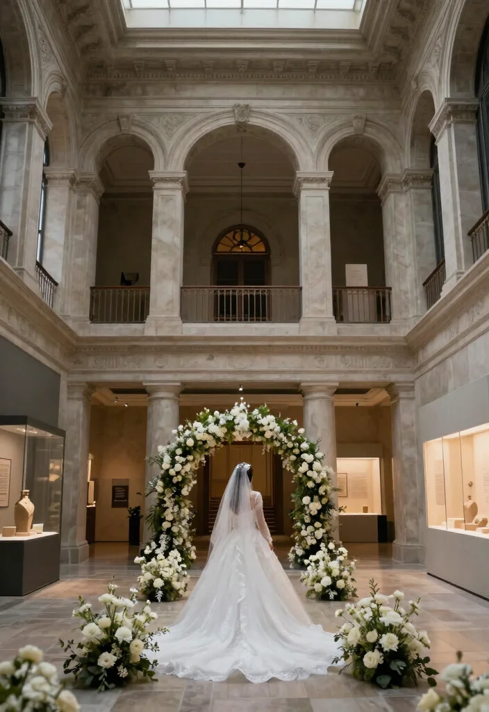 21 Charming Wedding Venue Ideas That Will Make Your Heart Skip a Beat! - 15. Unique Museum Space 1