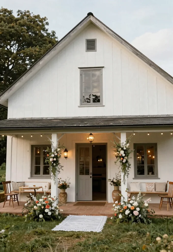 21 Charming Wedding Venue Ideas That Will Make Your Heart Skip a Beat! - 16. Farmhouse Elegance 1