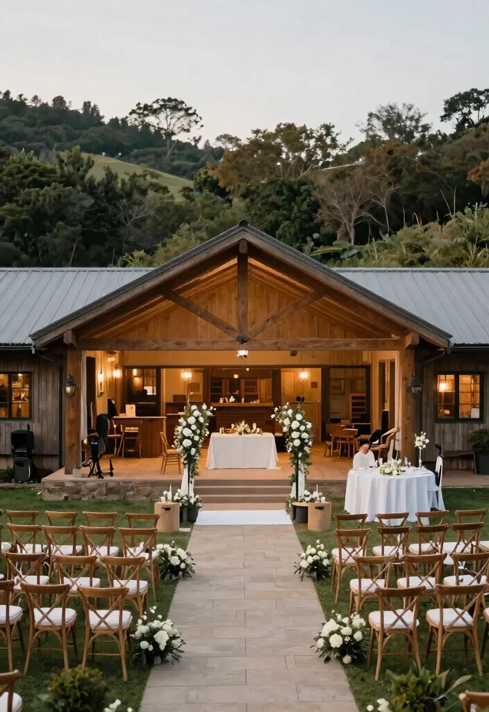 21 Charming Wedding Venue Ideas That Will Make Your Heart Skip a Beat! - 21. Charming Retreat Center 1