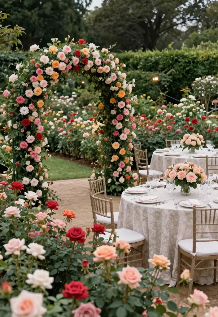 21 Luxurious Outdoor Wedding Venues That Redefine Elegance (You Can't Miss #4!) - 10. Elegant Rose Garden 1