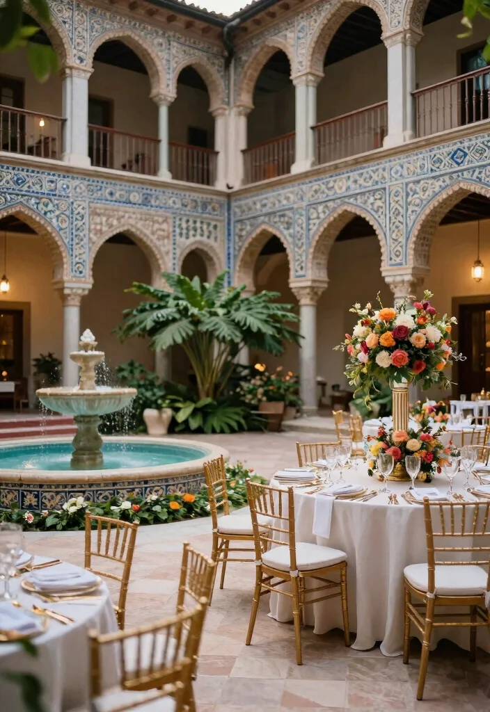 21 Luxurious Outdoor Wedding Venues That Redefine Elegance (You Can't Miss #4!) - 11. Opulent Courtyard 1