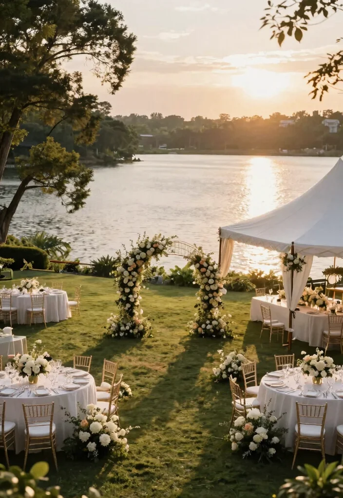 21 Luxurious Outdoor Wedding Venues That Redefine Elegance (You Can't Miss #4!) - 12. Scenic Lakeside Retreat 1
