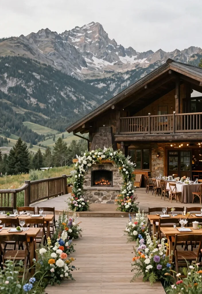 21 Luxurious Outdoor Wedding Venues That Redefine Elegance (You Can't Miss #4!) - 7. Scenic Mountain Lodge 1