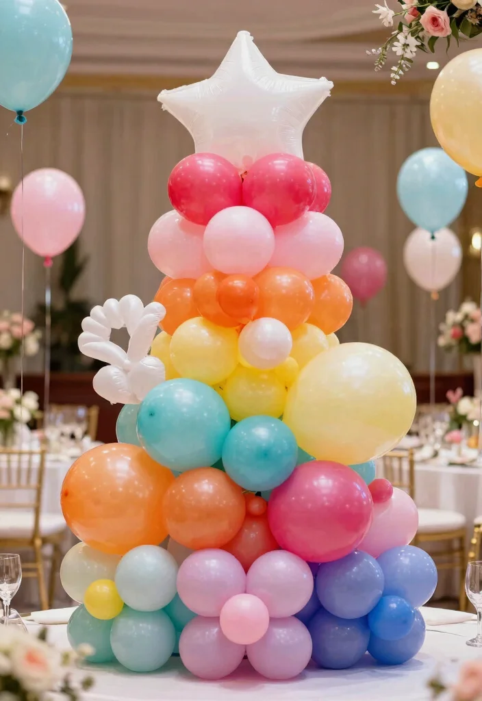 21 Themed DIY Wedding Decorations That Are Totally Eye-Catching! - 13. Festive Balloon Arrangements 1