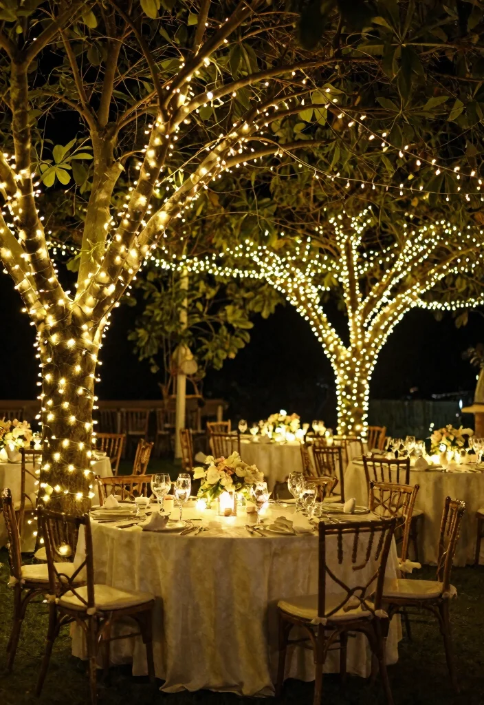 21 Themed DIY Wedding Decorations That Are Totally Eye-Catching! - 15. Dainty String Lights 1