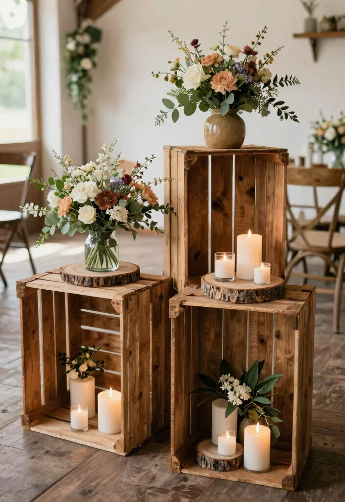 21 Themed DIY Wedding Decorations That Are Totally Eye-Catching! - 17. Rustic Wooden Accents 1