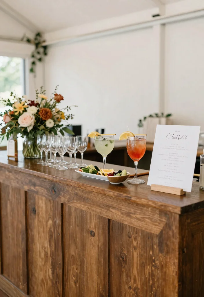 21 Themed DIY Wedding Decorations That Are Totally Eye-Catching! - 21. Themed Cocktail Station 1