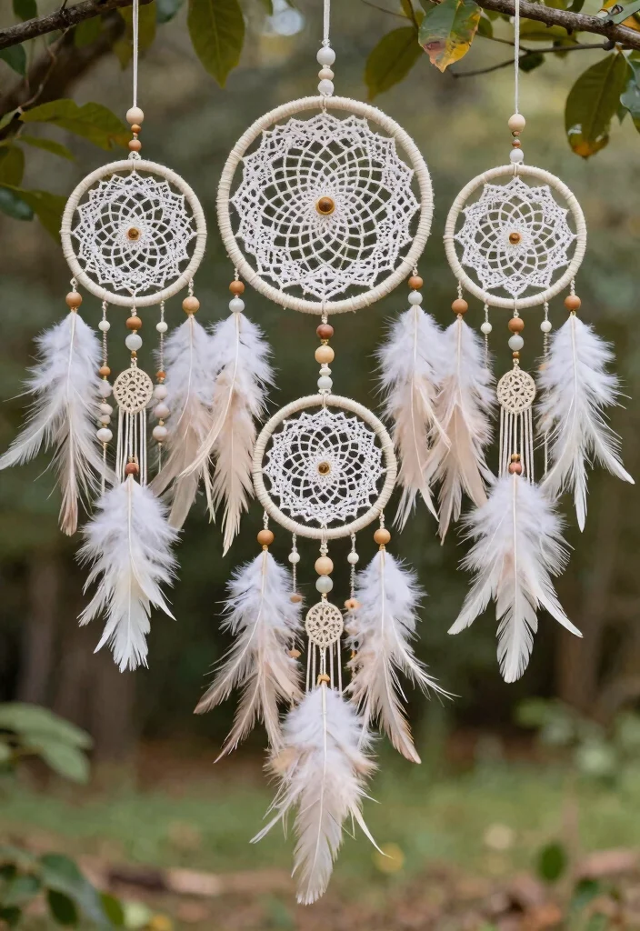 21 Themed DIY Wedding Decorations That Are Totally Eye-Catching! - 3. Bohemian Dreamcatchers 1