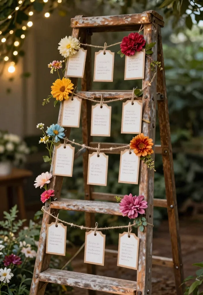 21 Themed DIY Wedding Decorations That Are Totally Eye-Catching! - 5. Whimsical Seating Chart 1