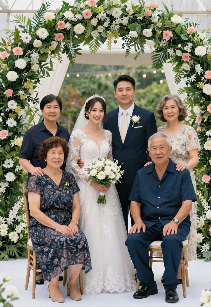22 Detailed Wedding Photography Poses That Showcase Your Story (You’ll Be Amazed by #8!) - 17. The Generational Shot 1