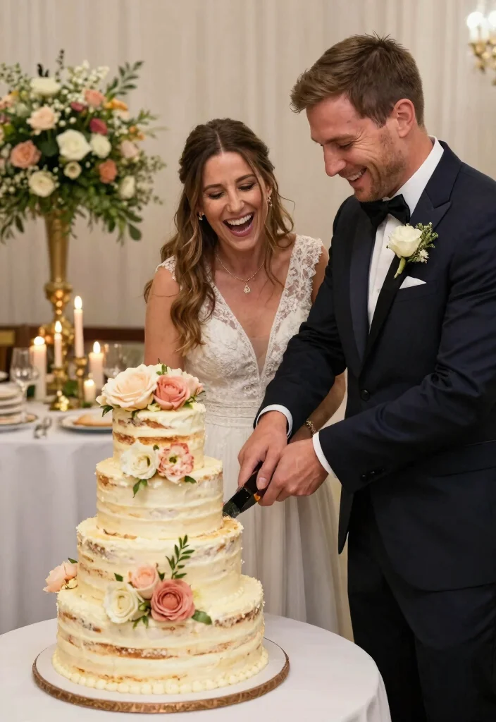 22 Detailed Wedding Photography Poses That Showcase Your Story (You’ll Be Amazed by #8!) - 19. The Cake Cutting 1