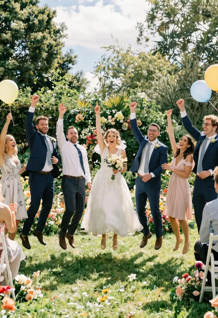 22 Detailed Wedding Photography Poses That Showcase Your Story (You’ll Be Amazed by #8!) - 5. The Wedding Party Fun 1