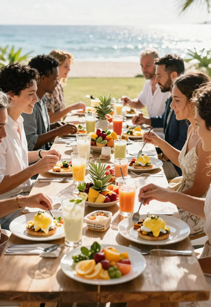 22 Tropical Destination Wedding Ideas That'll Make You Feel Like You're in Paradise! - 16. Morning or Brunch Weddings 1