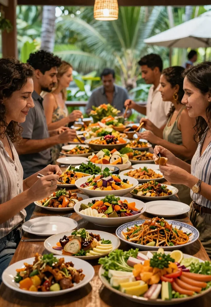 22 Tropical Destination Wedding Ideas That'll Make You Feel Like You're in Paradise! - 21. Indulging in Local Cuisine 1