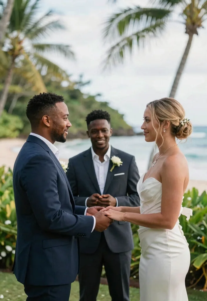 22 Tropical Destination Wedding Ideas That'll Make You Feel Like You're in Paradise! - 22. A Tropical Love Story in Your Vows 1