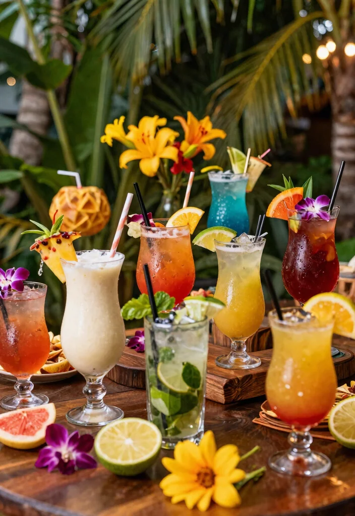 22 Tropical Destination Wedding Ideas That'll Make You Feel Like You're in Paradise! - 4. Tropical Cocktails 1