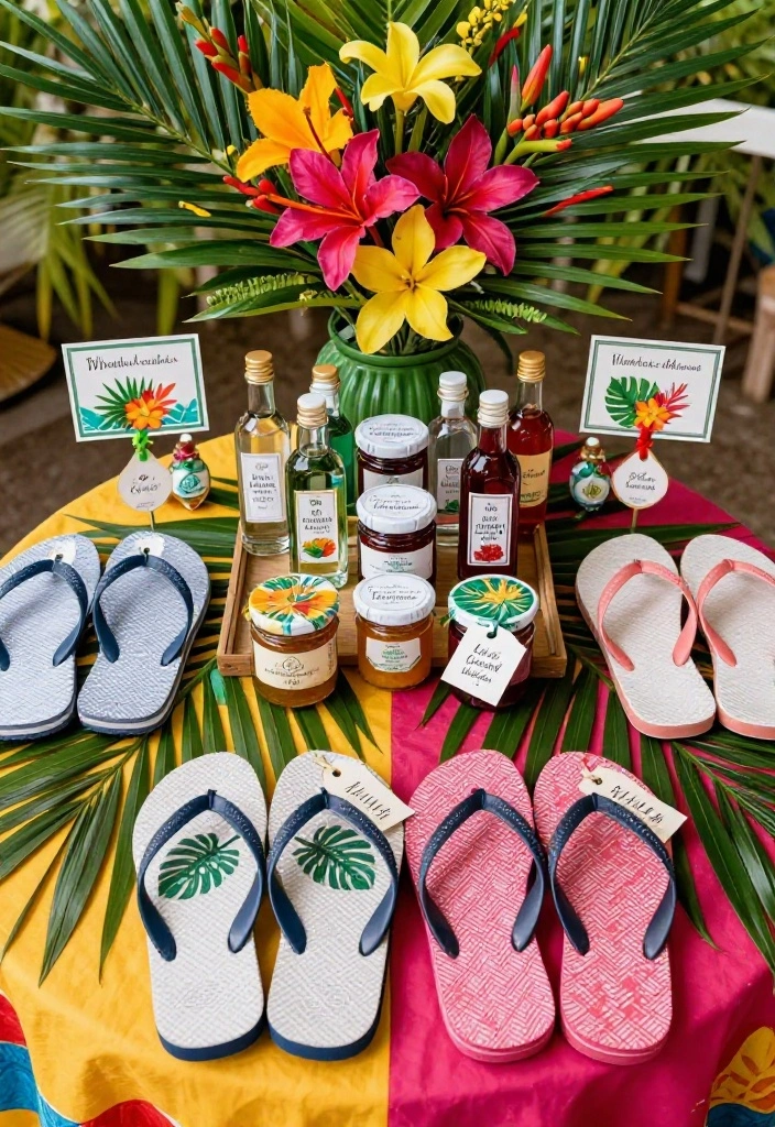 22 Tropical Destination Wedding Ideas That'll Make You Feel Like You're in Paradise! - 9. Tropical Wedding Favors 1
