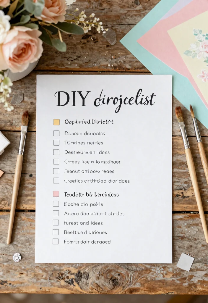 24 Must-Have Wedding Planning Checklists for the Perfect Bride (You Won't Want to Miss #15!) - 15. DIY Projects Checklist (You Won't Want to Miss!) 1