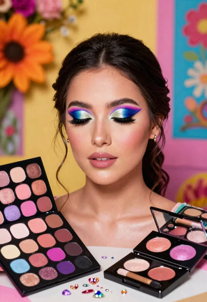 25 Gorgeous Bridal Makeup Ideas That Capture the Essence of Love (Wait Until You See #8!) - 12. Artistic Flair: Creative Eye Makeup 1