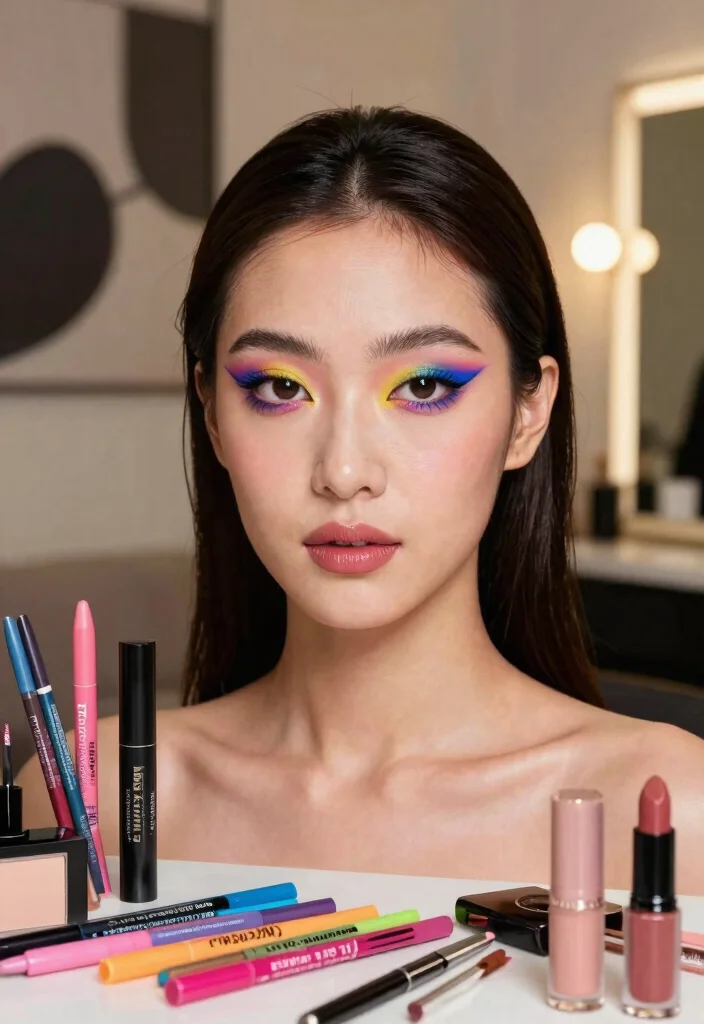 25 Gorgeous Bridal Makeup Ideas That Capture the Essence of Love (Wait Until You See #8!) - 19. Daring and Bold: Colorful Liners 1