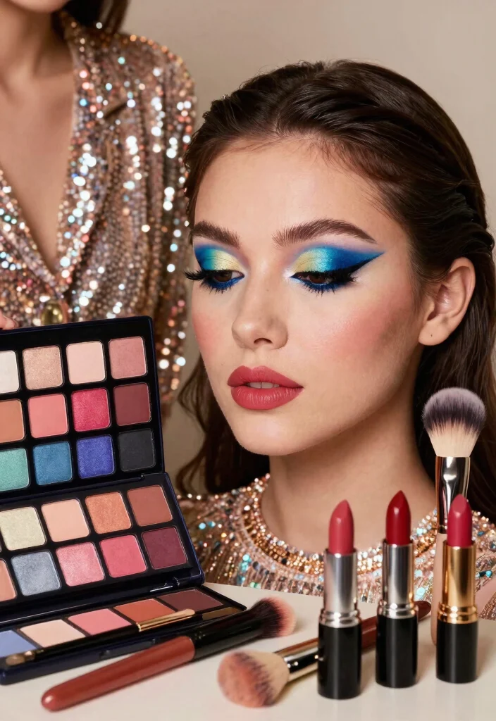 25 Gorgeous Bridal Makeup Ideas That Capture the Essence of Love (Wait Until You See #8!) - 4. Modern Glam: Bold Colors and Graphic Liner 1