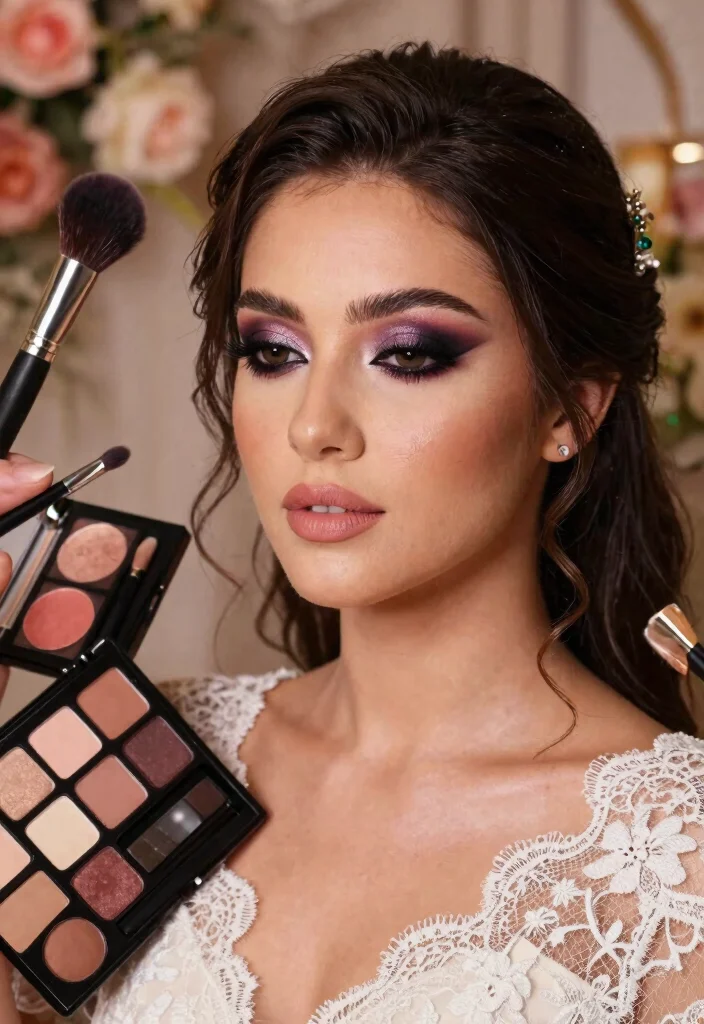 25 Gorgeous Bridal Makeup Ideas That Capture the Essence of Love (Wait Until You See #8!) - 5. Romantic Smoky Eyes: Soft and Sultry 1