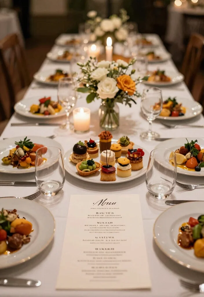 The Essential Wedding Planning Checklist: Everything You Need for a Flawless Celebration! - 7. Finalize the Menu 1