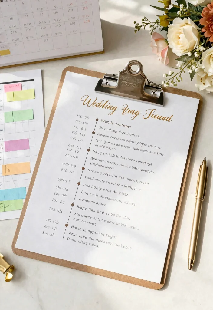 The Essential Wedding Planning Checklist: Everything You Need for a Flawless Celebration! - 8. Create a Timeline 1
